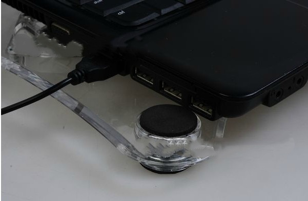 Notebook Radiator Transparent Crystal Three Fan