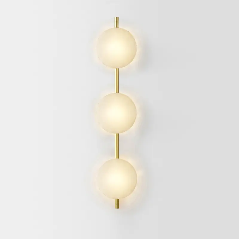 Bedside Hotel Glass Art Wall Lamp