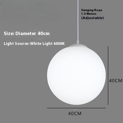 Living Room Single-head Simple Ball Chandelier - Image 10