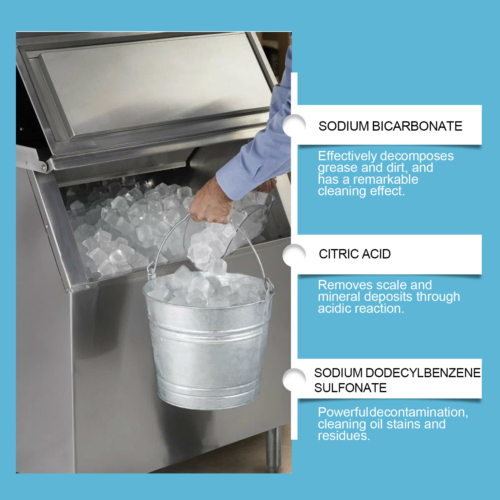 Daily Household Mild Descaling And Deodorization Ice Machine Cleaning Plate