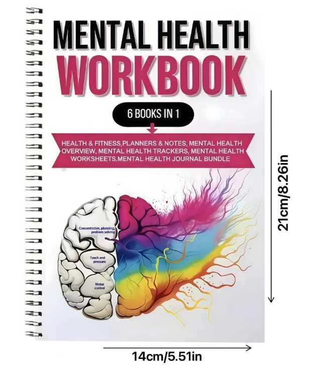 Brain Mental Health Notebook Mental Health Planning Notepad