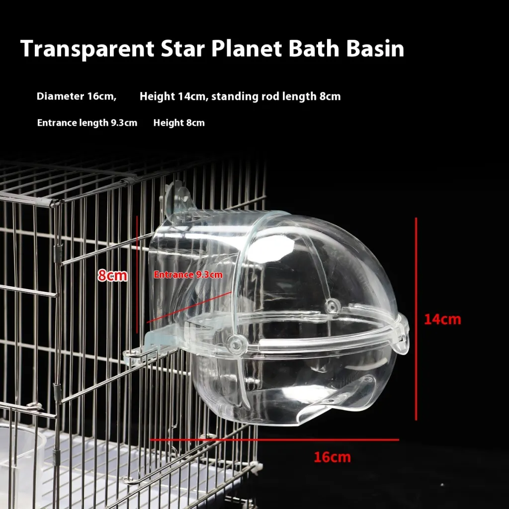 Parrot Bathtub For Birds Plug-in - Planet Bathtub Transparent