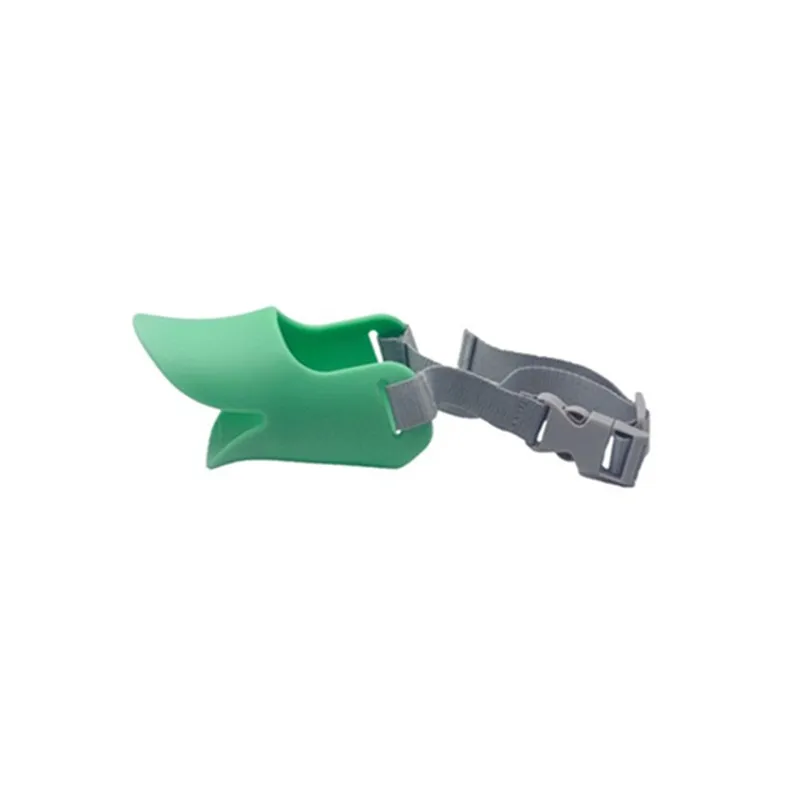 Dog Mouth Cover Pet Duckbilled Sleeve Silicone - Green