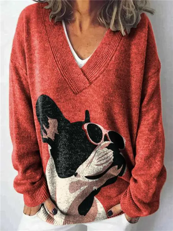 3D Animal Pattern Printed Casual Women's Sweater - 6 Models E073-S