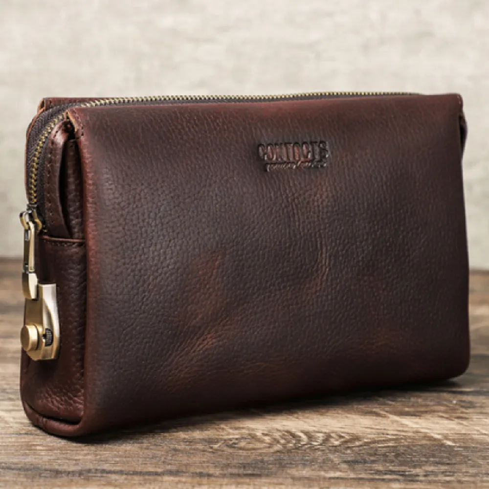 Full view of the Black Angel leather wallet