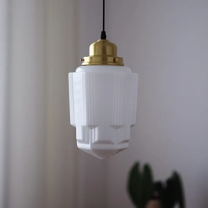 Brass Glass American Coffee Restaurant Bedroom Bedside Chandelier