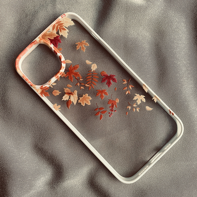 Drop-resistant Protective Cover Creative Autumn Wind And Fallen Leaves Phone Case - Image 3