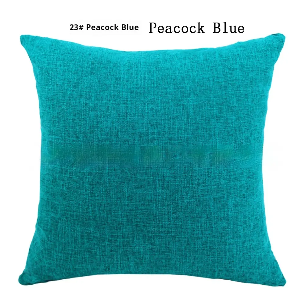 Household Minimalist  Linen Linen Solid Color Pillow Cover