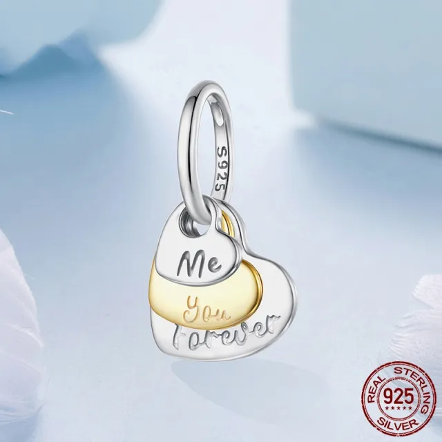 S925 Sterling Silver Beads Eternal Love Pendant Parts Bsc1177 - Shop at LoveMi