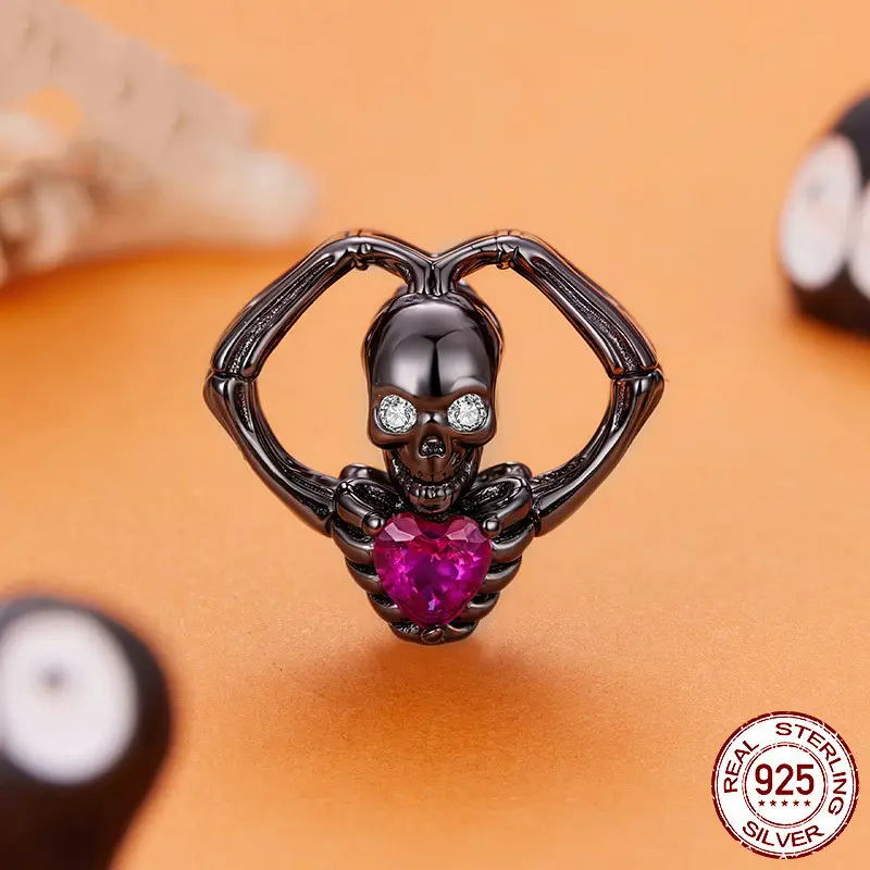 Halloween Than Heart Skull Bead Accessories Funny