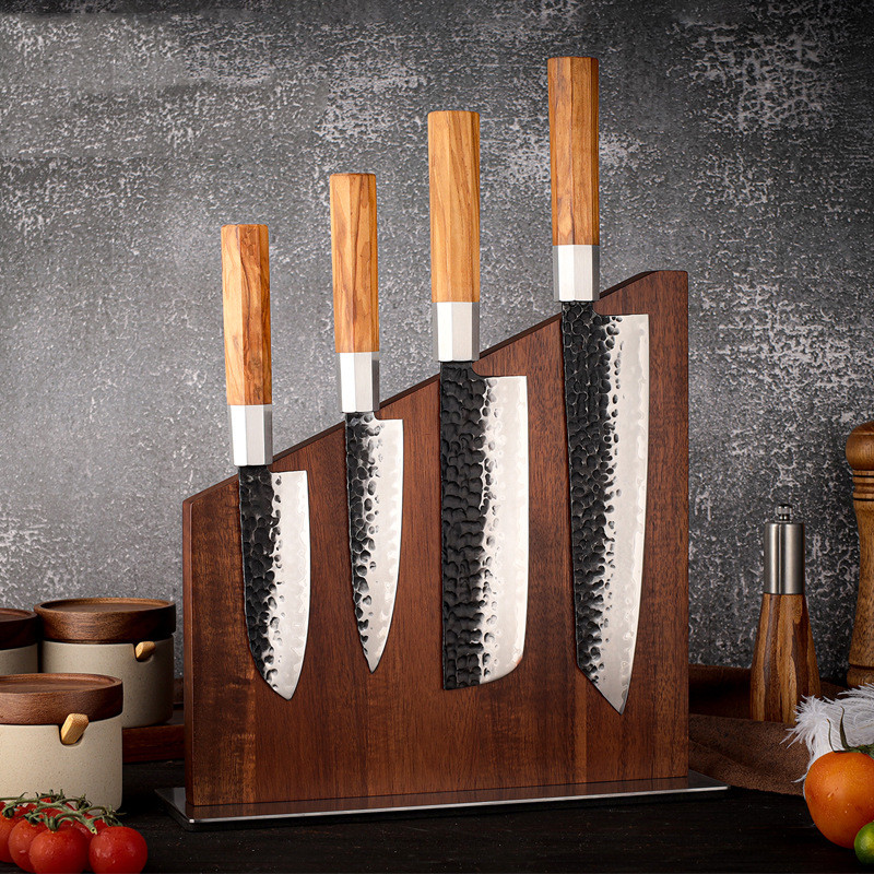 Strong Magnetic Knife Holder Solid Wood Toolframe Punch-free
