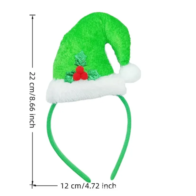 Cartoon Christmas Headband Party Headdress Fur Ball Hat Headband - Shop at LoveMi