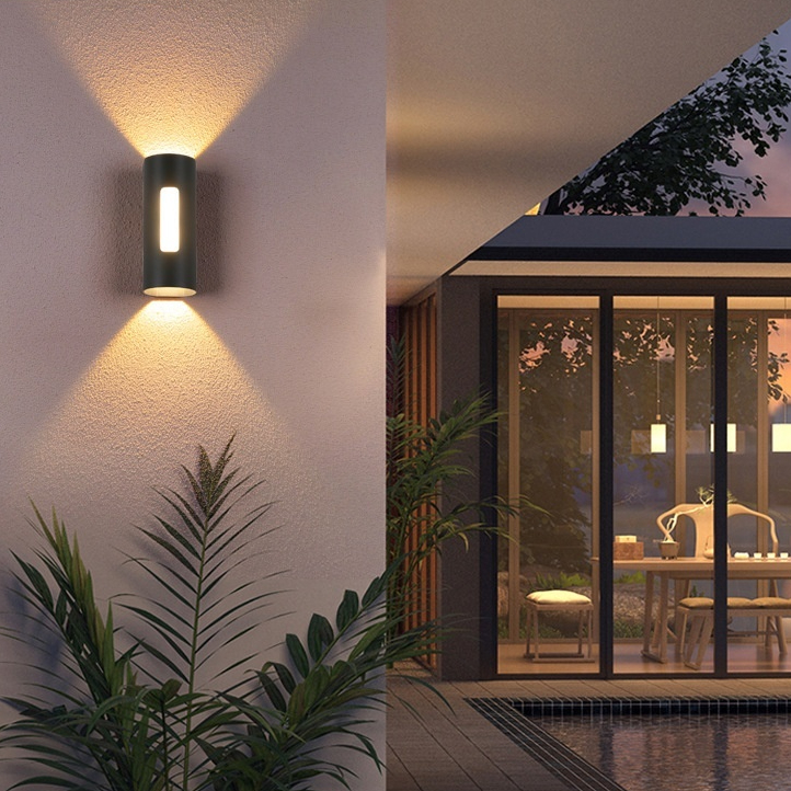 Outdoor Wall Lamp Led Double Head Up And Down Luminous