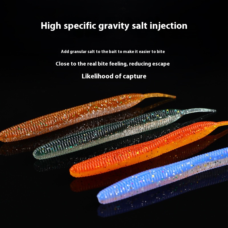 Lure Noodle Worm Soft Bait Lead-free Mealworm