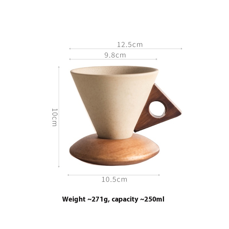 Design Vintage Ceramic Coffee Cup High-end Exquisite
