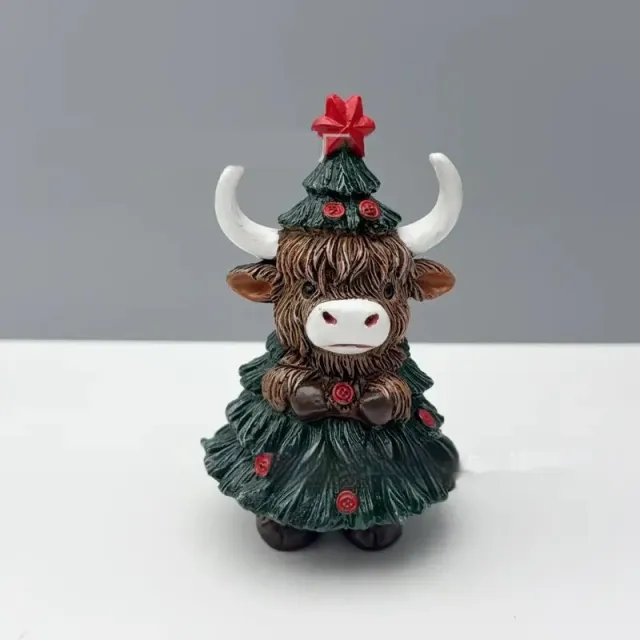 Christmas Cute Highland Cattle Decoration Ornaments Christmas 1 - Shop at LoveMi
