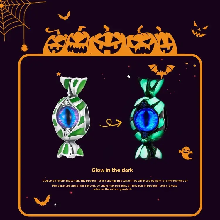Original Halloween Devil's Eye Candy Diy Bracelet String Beads