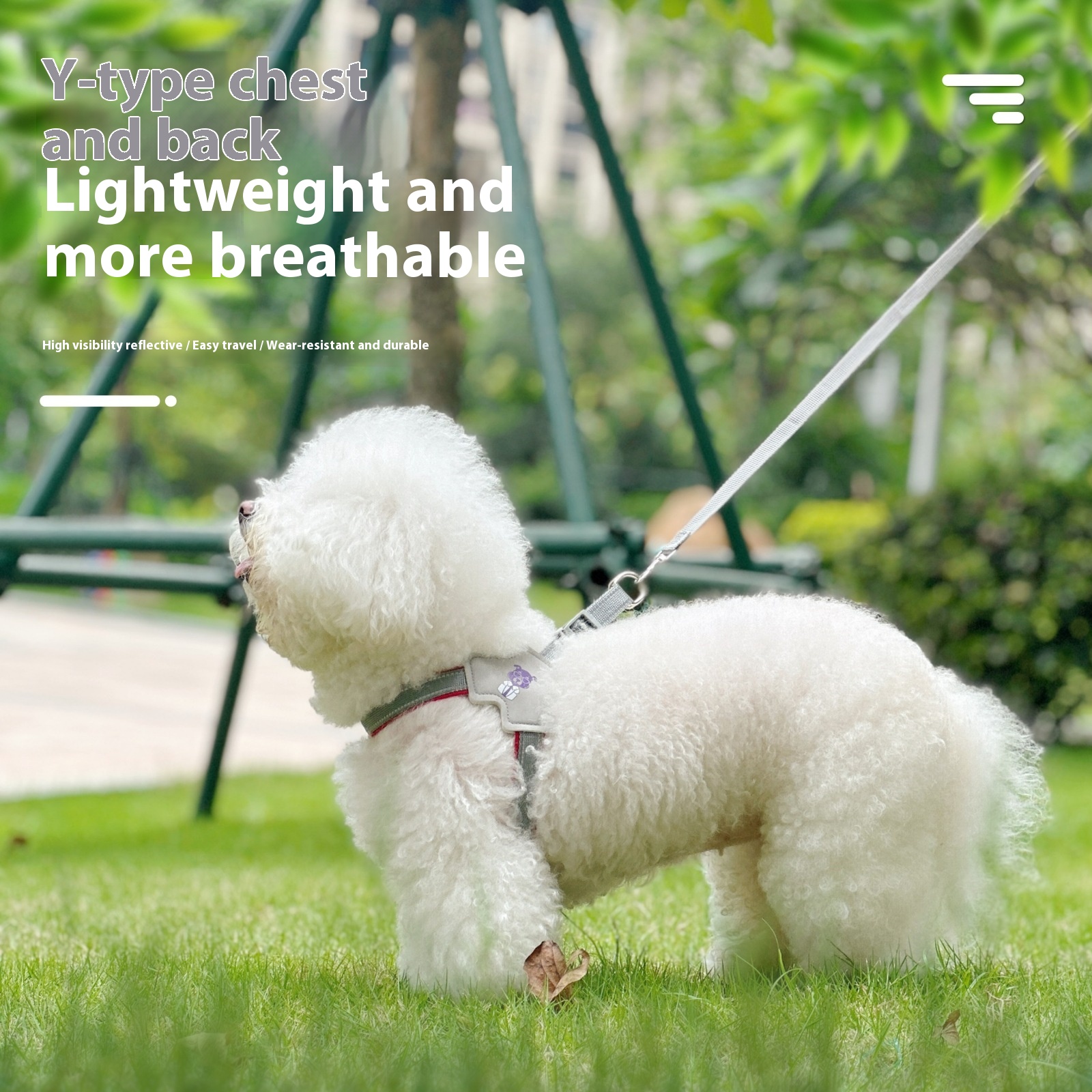 Hand Holding Rope Vest Dog Leash