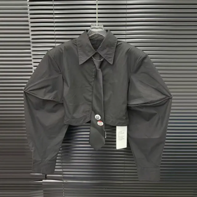 New Women's Clothing With Tie Short Shirt Fashion Black - Shop at LoveMi