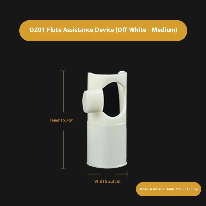 Flute Blowing Aid Beginner Simple Playing Auxiliary Accessories - White M