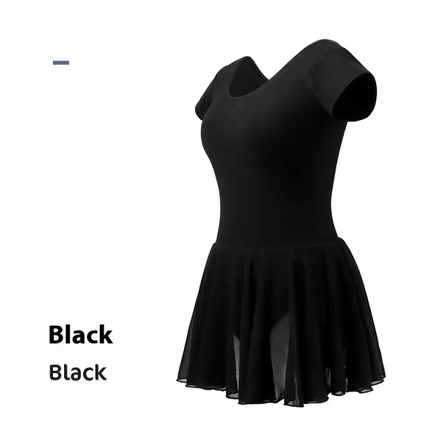 New Leotards Women's Short Sleeve Dancing Dress Black - Shop at LoveMi