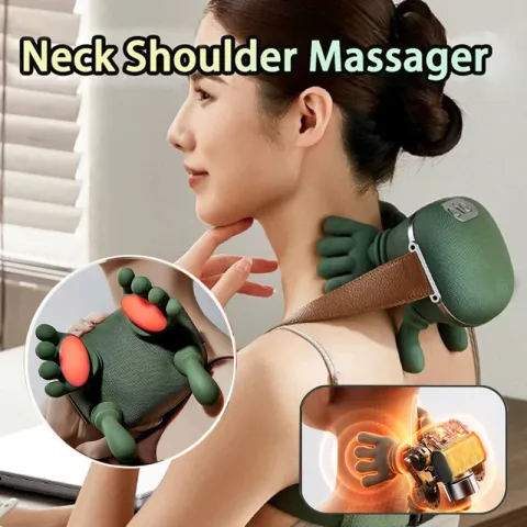 Electric Neck and Shoulder Muscle Massager Wireless and Back