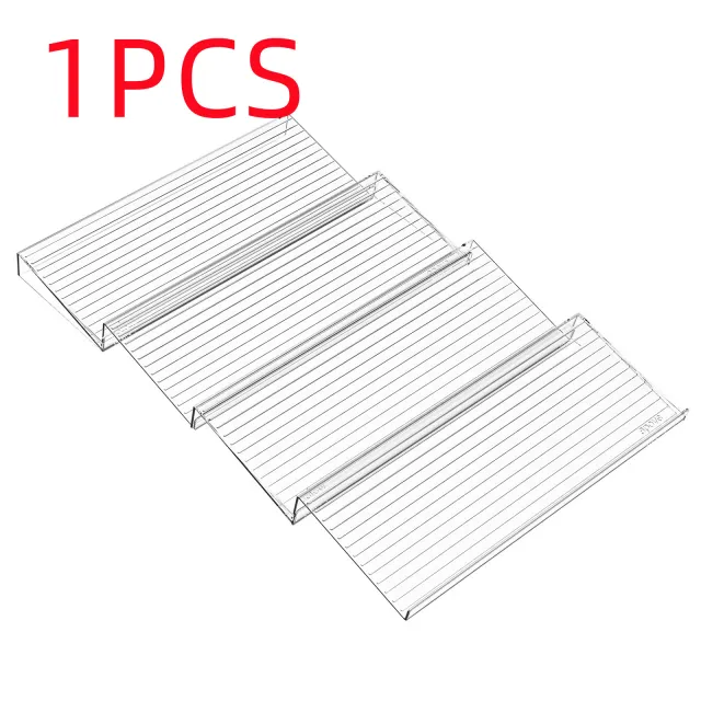 Kitchen Acrylic Spice Display Storage Rack Pet Stripe Single Layer 28Cm - Shop at LoveMi