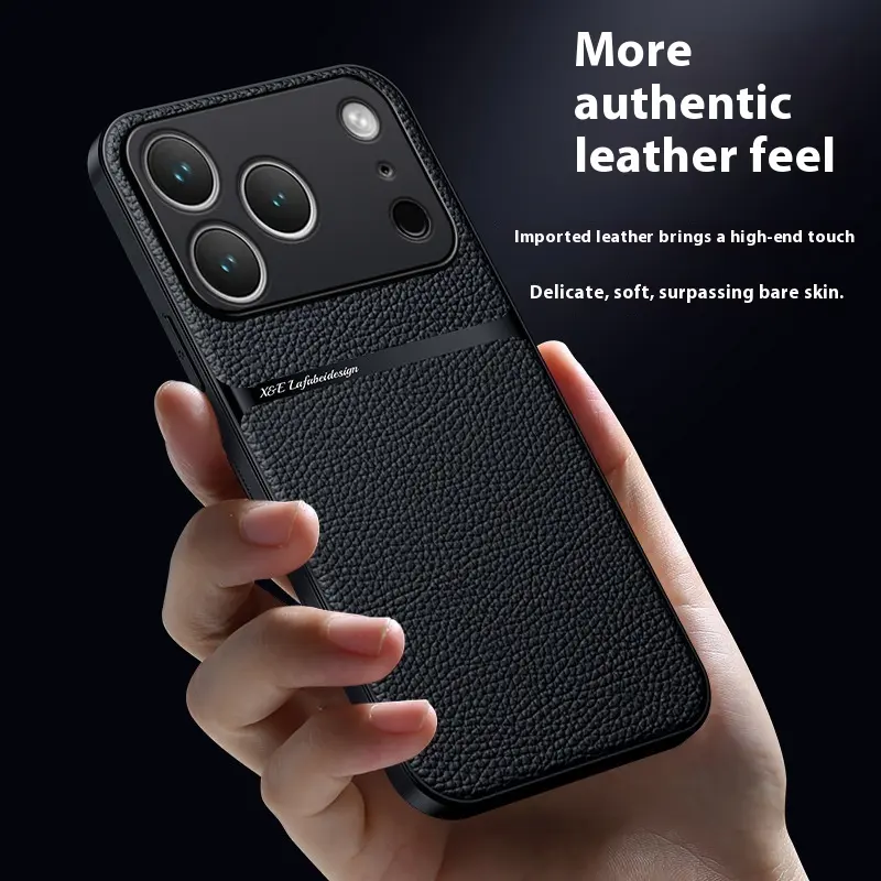 Creative Magnetic All-inclusive Litchi Leather Pattern Phone