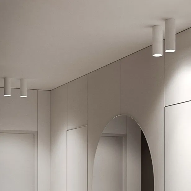 Round Tube Ceiling Lamp Modern Minimalist Dining