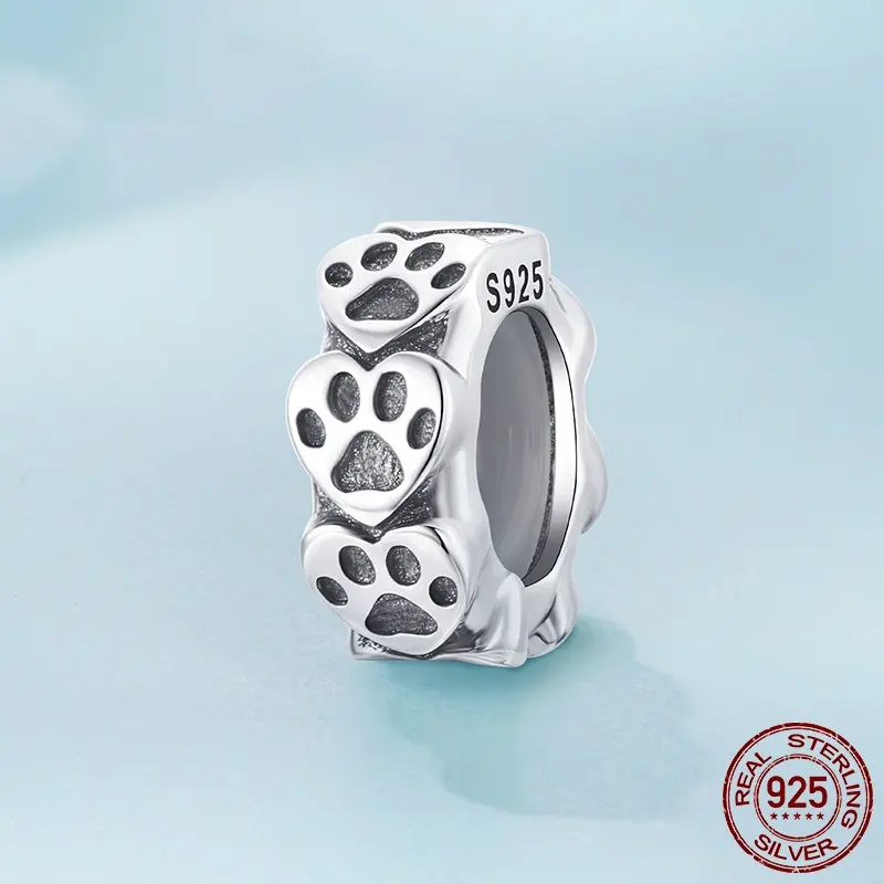 Positioning Spacer Beads Simple Cat Paw Print