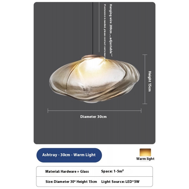 Duplex Empty Loft Staircase Restaurant Cloud Ceiling Lamp - Image 5