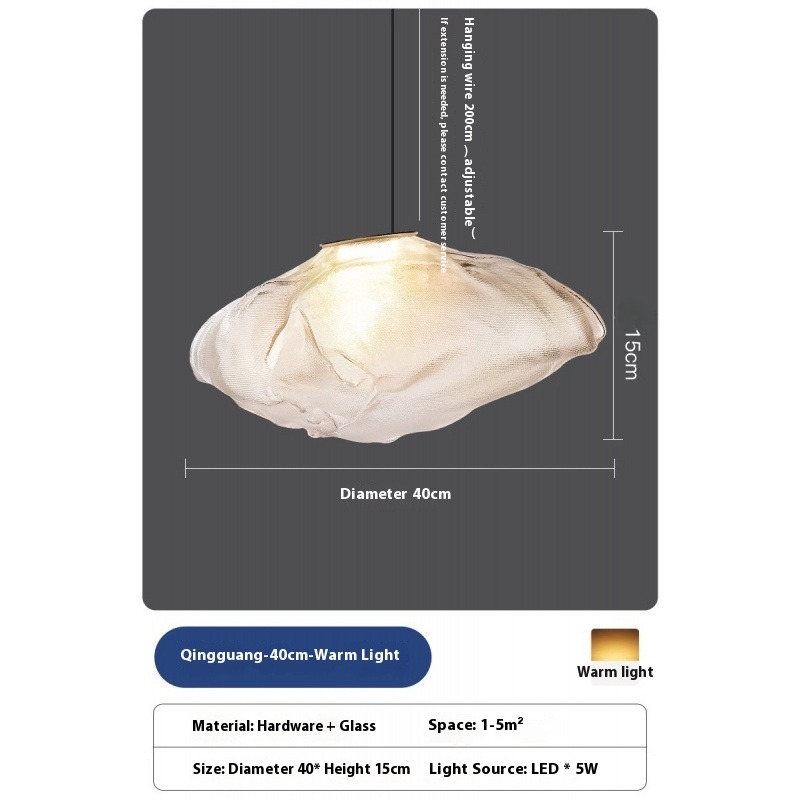 Duplex Empty Loft Staircase Restaurant Cloud Ceiling Lamp - Image 6