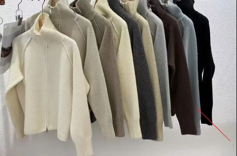 Simple Design Thick Knitwear Cardigan Sweater - Blue