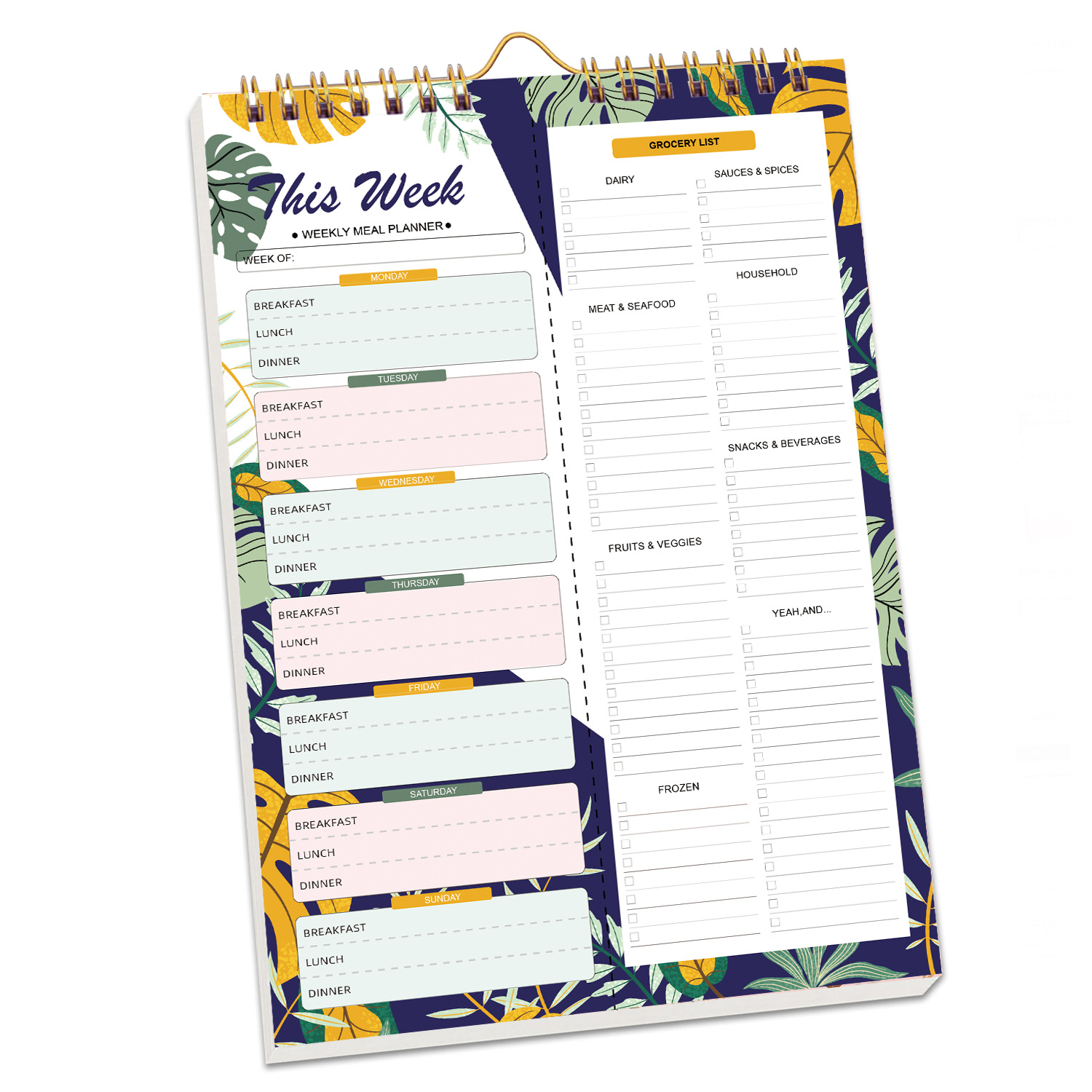 Ins Style Self-discipline Recipes Daily Weekly Notebook Menu 9