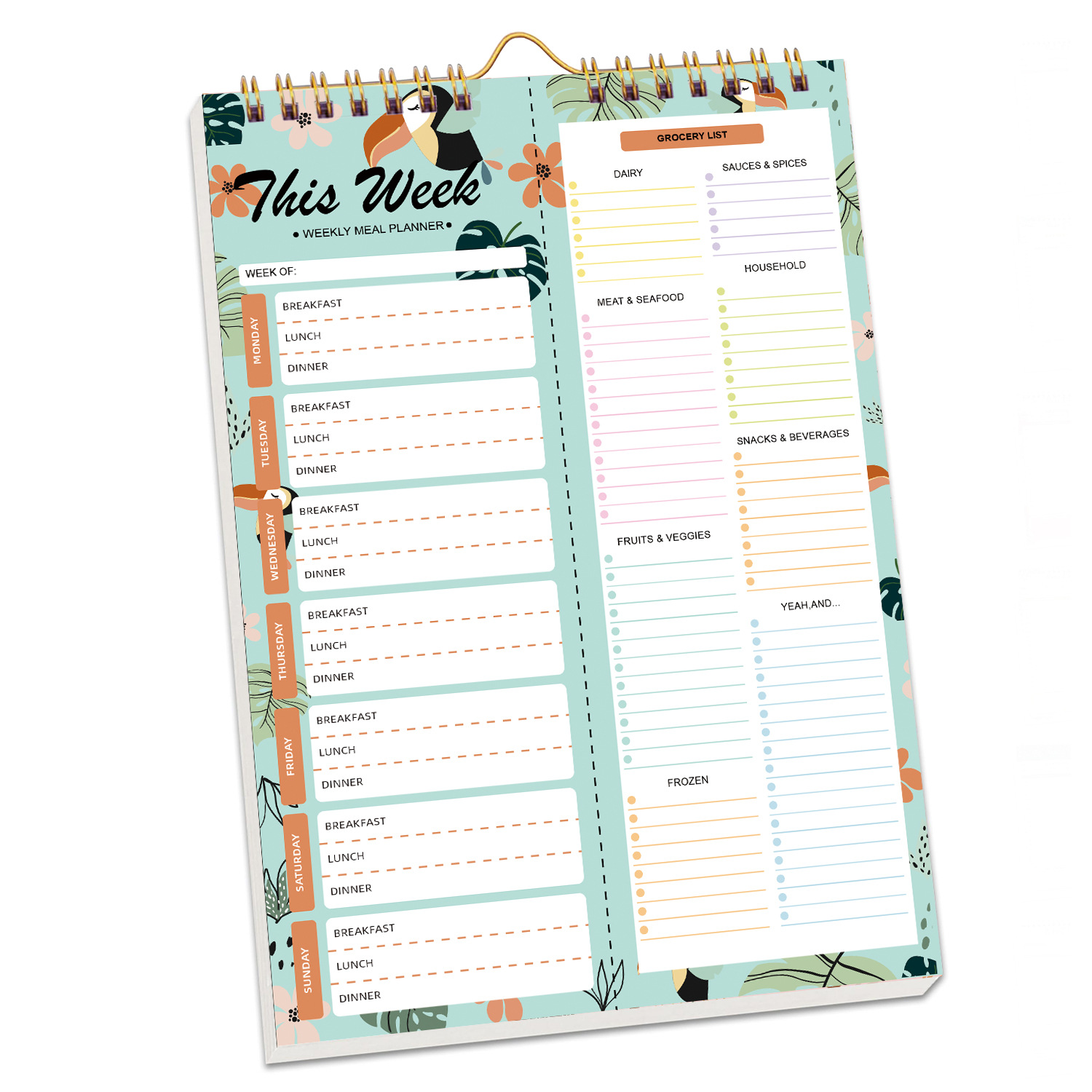 Ins Style Self-discipline Recipes Daily Weekly Notebook Menu 4