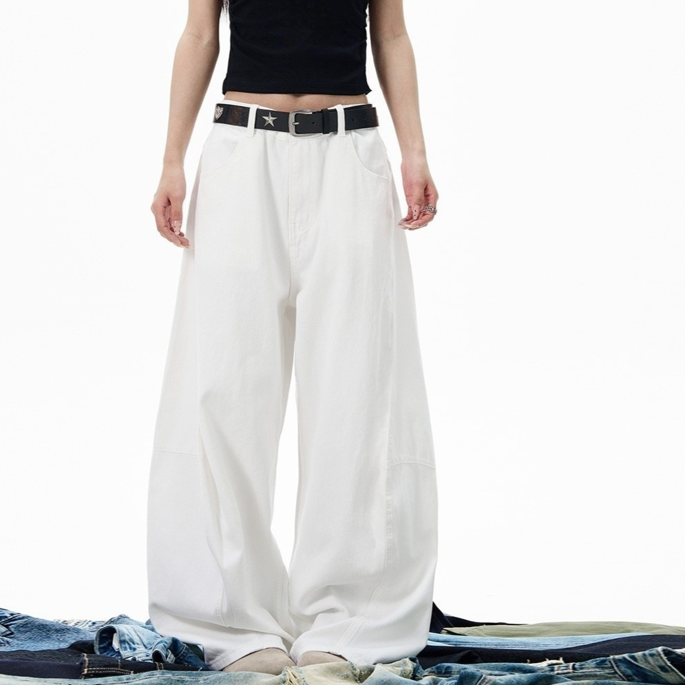 Summer American Casual White Matchet Pants Men And Women