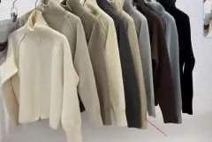 Simple Design Thick Knitwear Cardigan Sweater - Apricot - View 1