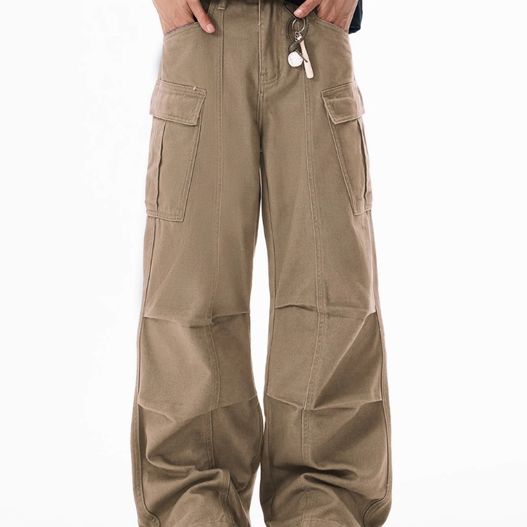 Wide-leg Overalls Men's Loose Straight Casual Feeling