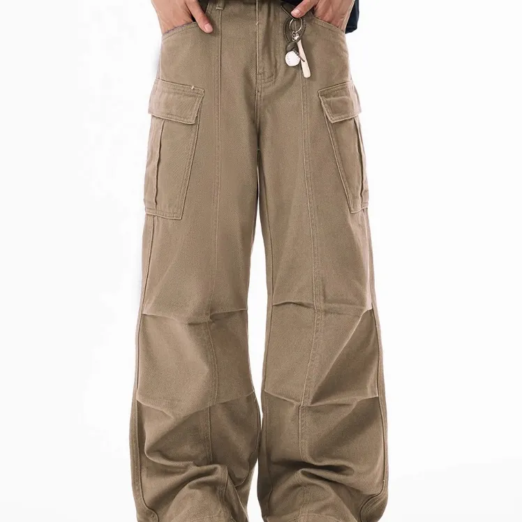 Wide-leg Overalls Men's Loose Straight Casual Feeling