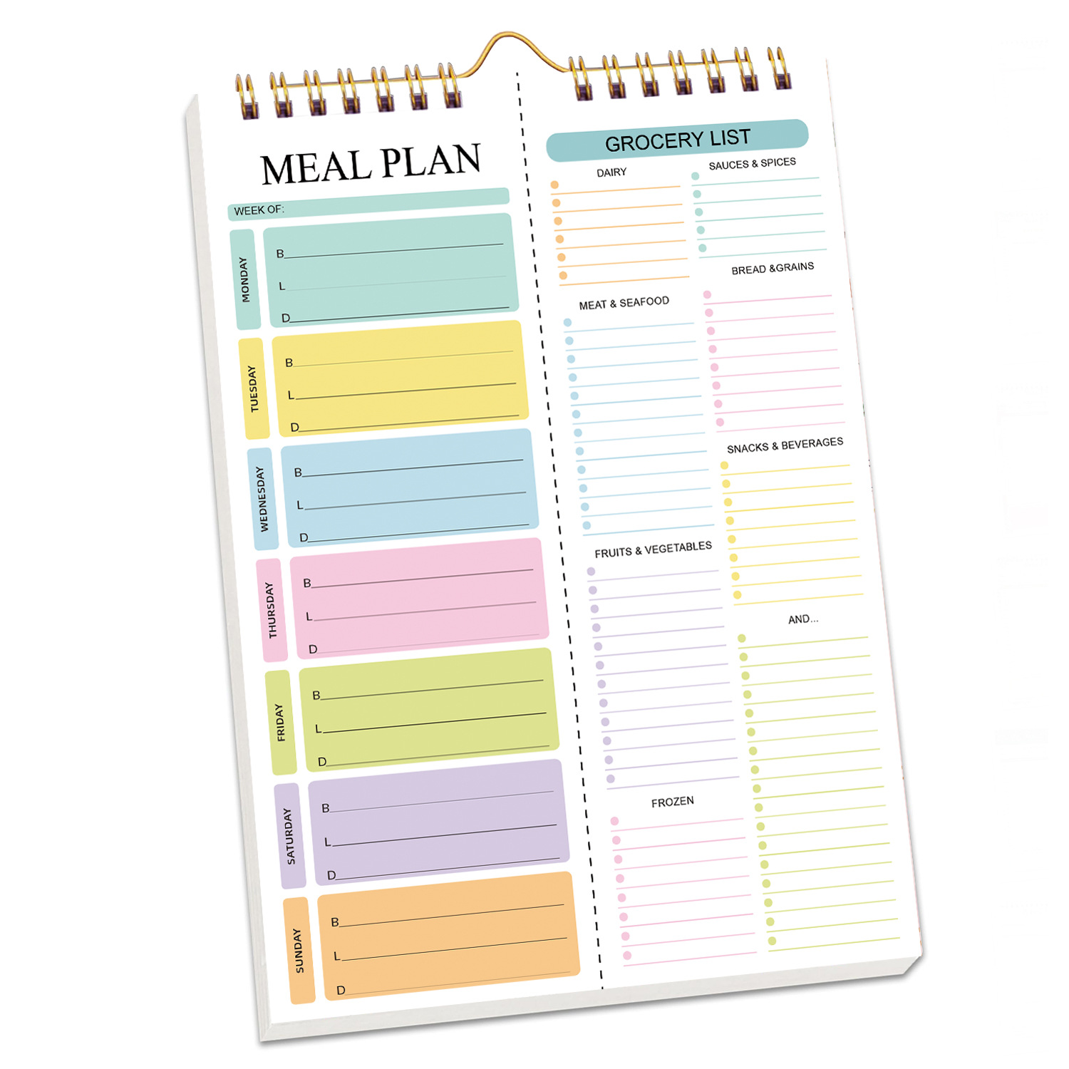 Ins Style Self-discipline Recipes Daily Weekly Notebook Menu 6