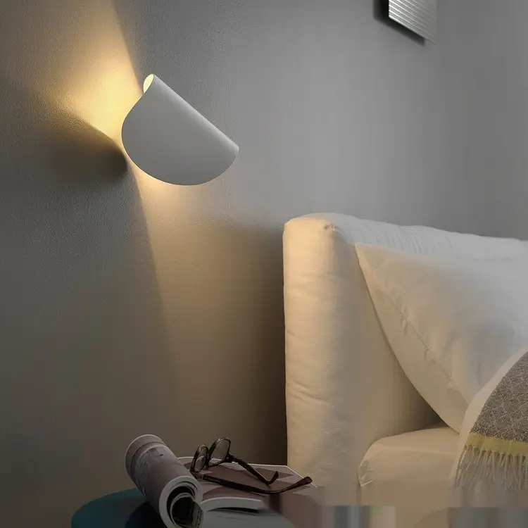 Aisle Bedroom Exhibition Hall Study Rotating Art Bedside Wall Lamp