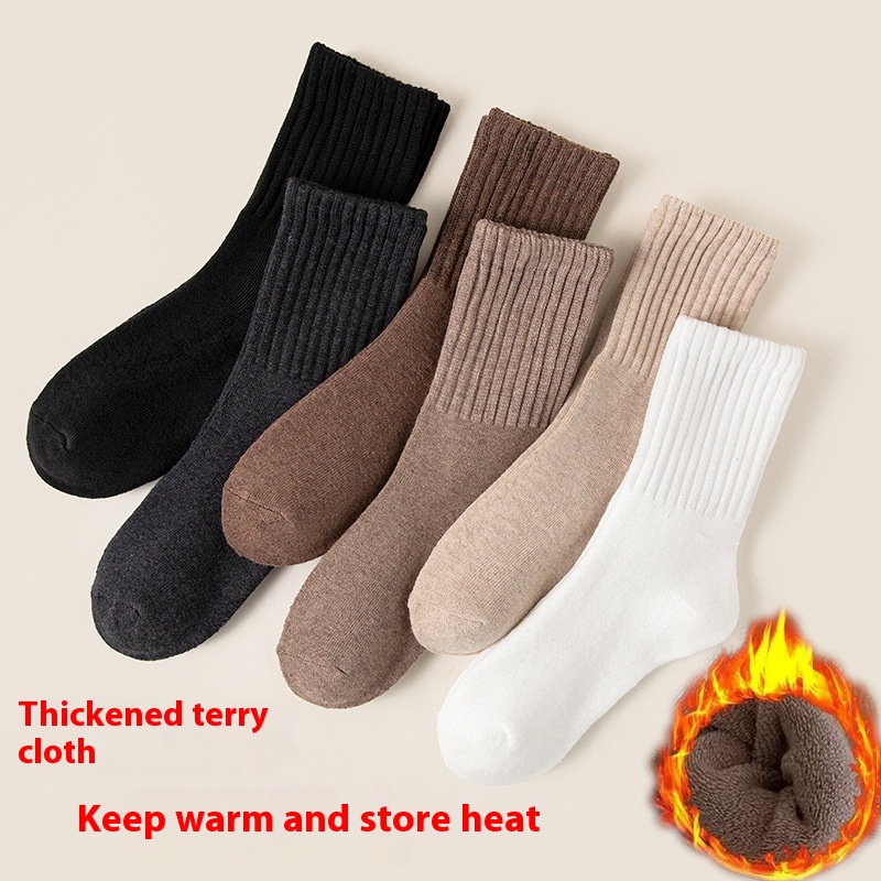 Men's Thickened Fleece-lined Warm Terry Socks