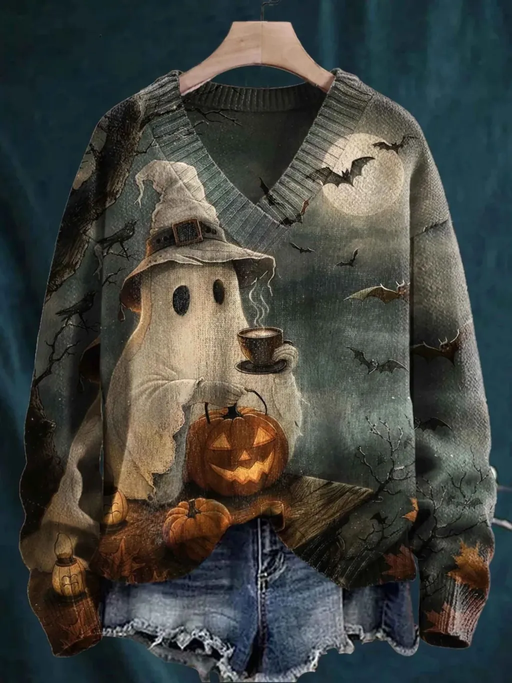 3D Animal Pattern Printed Casual Women's Sweater - 9 Models E073-2Xs