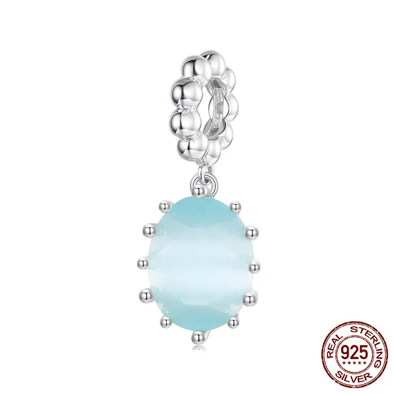 Original Light Blue Rock Candy Diy Pendant Ornaments Accessories - Scc3157 Pendant