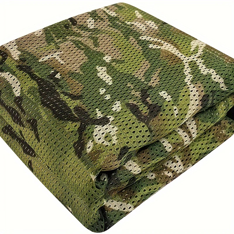 Bionic Camouflage Printed Square Jacquard Six-side Rhombus Mesh Cloth - Image 3