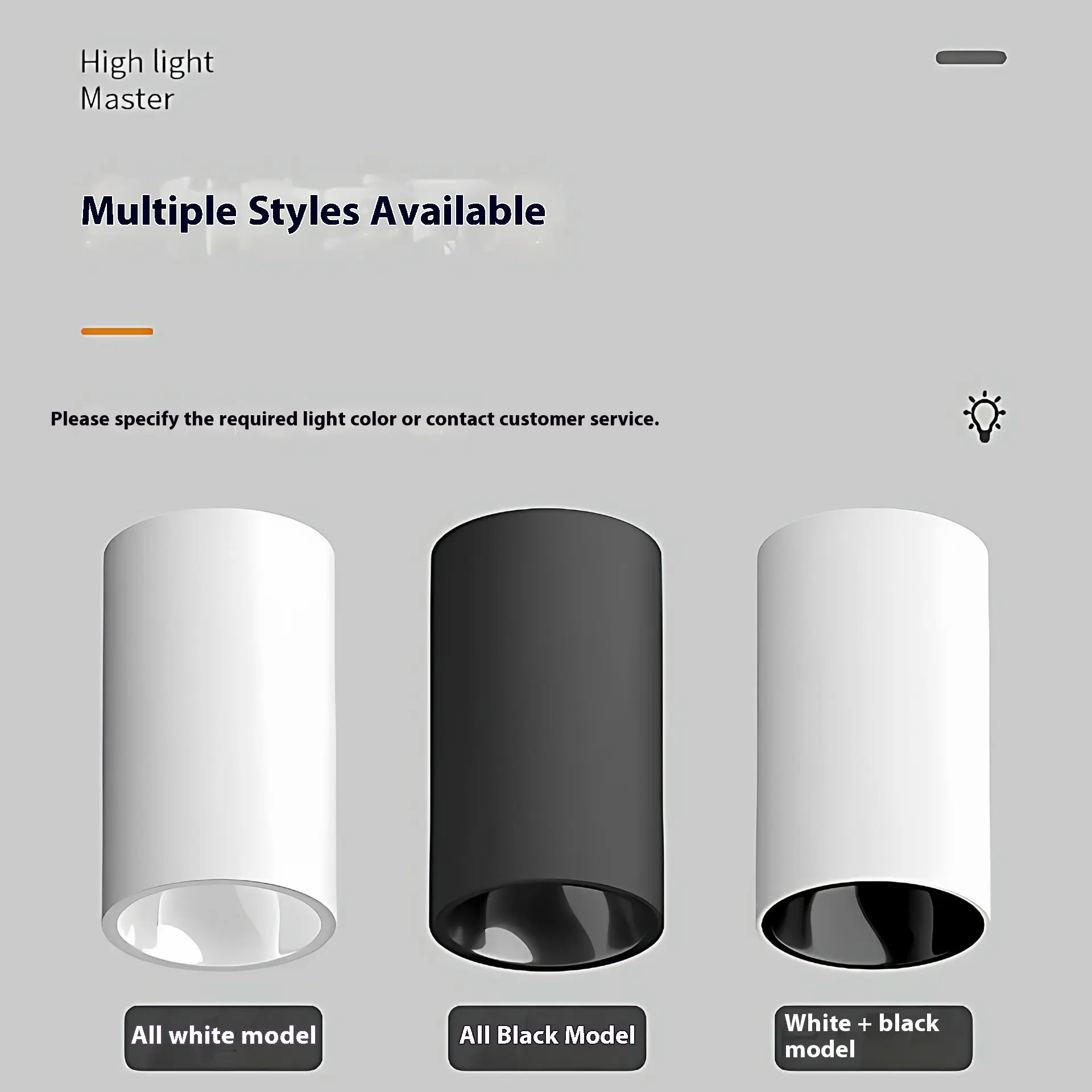 Round Household Living Room Non-strobe Led Surface