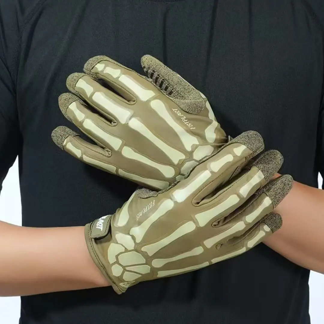Skull Luminous Outdoor Non-slip Wear-resistant Full Finger