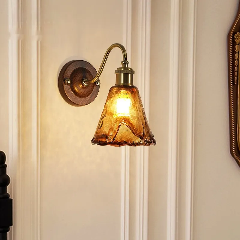 American Retro Bedroom Bedside Wall Lamp Corridor