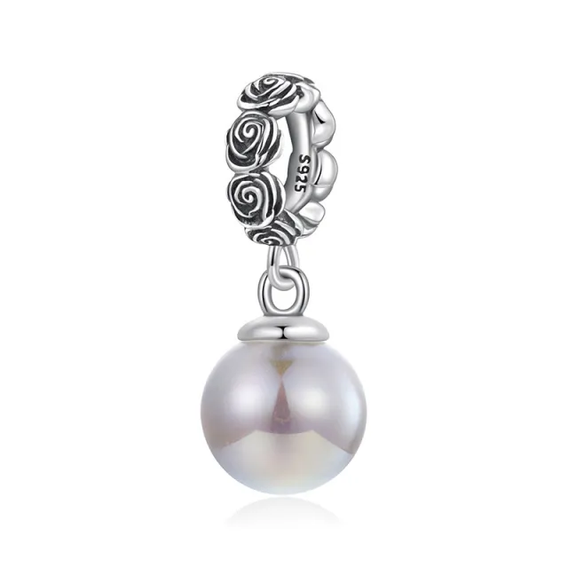 Rose Black Pearl Diy Pendant Parts Scc3202 Pendant - Shop at LoveMi