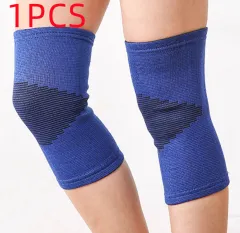 Two-side Elastic Kneecap Bamboo Charcoal Thin Kneecap - Blue - View 1